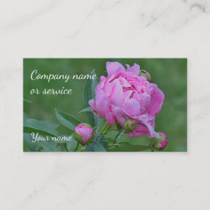 Carte De Visite Pivoine rose