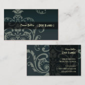 Carte De Visite Pix-Dezines Crest Damask (Devant / Derrière)