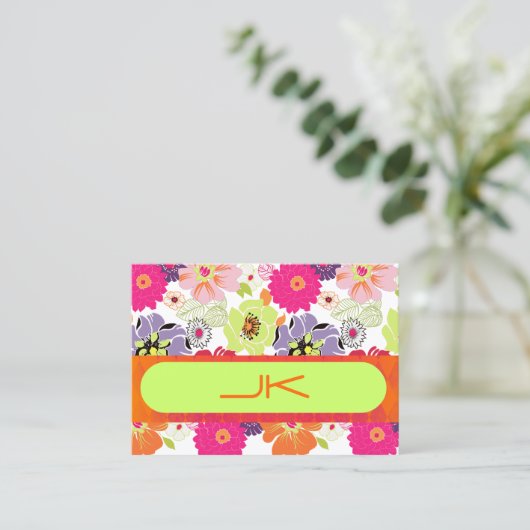 Carte De Visite Pix-Dezines Flore rétro ~ Alegre (Debout devant)