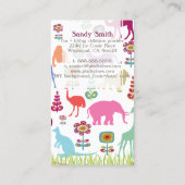 Carte De Visite Pix-Dezines Jungle of Fun Daycare (Dos)