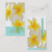 Carte De Visite Pix-Dezines Plumeria d'Hawaï (Devant / Derrière)