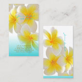 Carte De Visite Pix-Dezines Plumeria d'Hawaï (Devant / Derrière)