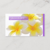 Carte De Visite Pix-Dezines Plumeria d'Hawaï (Dos)