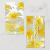 Carte De Visite Pix-Dezines Plumeria d'Hawaï (Devant / Derrière)