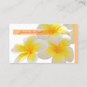 Carte De Visite Pix-Dezines Plumeria d'Hawaï (Dos)