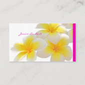 Carte De Visite Pix-Dezines Plumeria d'Hawaï (Dos)
