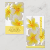 Carte De Visite Pix-Dezines Plumeria d'Hawaï (Devant / Derrière)