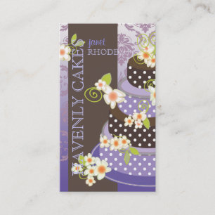 Carte De Visite PixDezine Violet+Boulangerie au chocolat/pâtisseri