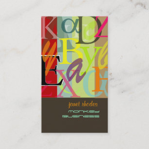 Carte De Visite PixDezines ABC, alpha grec