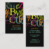 Carte De Visite PixDezines ABC, Alpha grec/Fond DIY (Devant / Derrière)