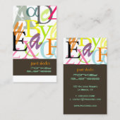 Carte De Visite PixDezines ABC, grec Alpha/do-it-yourself (Devant / Derrière)