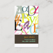 Carte De Visite PixDezines ABC, grec Alpha/do-it-yourself (Devant)