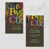 Carte De Visite PixDezines ABC, grec Alpha/DO-IT-YOURSELF couleur  (Devant / Derrière)