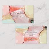 Carte De Visite PixDezines Abstract Alcohol n Ink (Devant / Derrière)