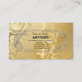 Carte De Visite PixDezines ANTIQUE FAUX GOLD DAMASK (Dos)