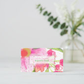 Carte De Visite PixDezines Aquarelle Florale/Puits de mai/Spectres (Debout devant)