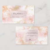 Carte De Visite PixDezines Aquarelle Or rose  (Devant / Derrière)