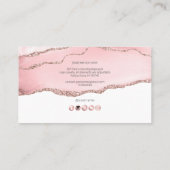 Carte De Visite PixDezines Aquarelle rose (Dos)