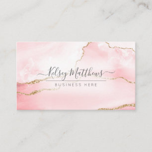 Carte De Visite PixDezines Aquarelle rose pâle