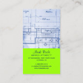 Carte De Visite PixDezines Architect tendance/DO-IT-YOURSELF coule (Dos)