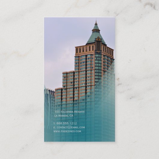 Carte De Visite PixDezines Architectes Stylish (Dos)