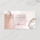 Carte De Visite PixDezines arrangement Abstrait H2 Rose Gold  (Dos)