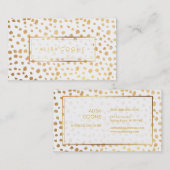 Carte De Visite PixDezines arroses d'or (Devant / Derrière)