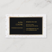 Carte De Visite PixDezines arroses d'or (Dos)