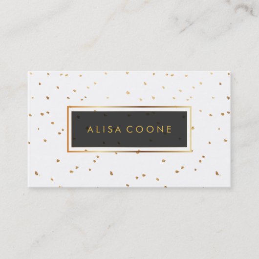 Carte De Visite PixDezines arroses d'or (Devant)