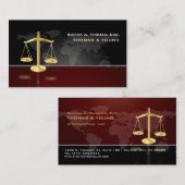 Carte De Visite PixDezines ATTORNEY, MASCULIN /GRAPHITE+MAROON (Devant / Derrière)