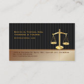 Carte De Visite PixDezines ATTORNEYS/SASSY/COPPER+NOIR (Dos)