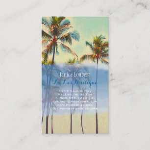 Carte De Visite PixDezines baie de kailua/plage hawaïenne vintage