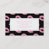 Carte De Visite PixDezines baiser poudres lèvres roses (Dos)