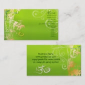 Carte De Visite PixDezines Bambou + tourbillons de nacre (Devant / Derrière)