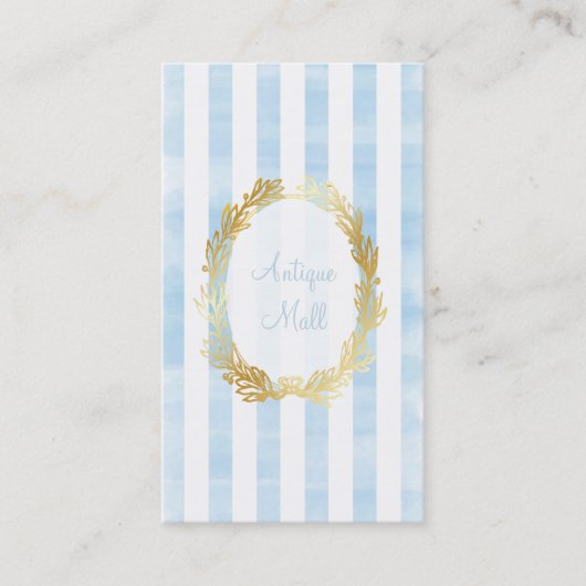 Carte De Visite PixDezines bandes blanches/aquarelle numérique pla (Devant)