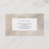 Carte De Visite PixDezines bandes champagne/faux argent (Dos)