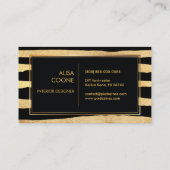 Carte De Visite PixDezines bandes d'or (Dos)