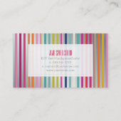 Carte De Visite PixDezines bandes malibu/argent (Dos)