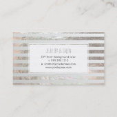 Carte De Visite PixDezines bandes platine/faux argent (Dos)