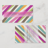 Carte De Visite PixDezines bandes rétro (Devant / Derrière)