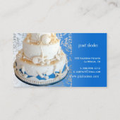 Carte De Visite PixDezines Beach Wedding Cake/DO-IT-YOURSELF coule (Dos)