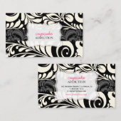 Carte De Visite PixDezines Bellisimo Damask/couleur de fond DIY (Devant / Derrière)