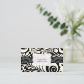 Carte De Visite PixDezines Bellisimo Damask/DO-IT-YOURSELF couleur (Debout devant)