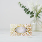 Carte De Visite PixDezines bellissimo damask/stock métallique (Debout devant)