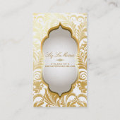 Carte De Visite PixDezines bellissimo damask/stock métallique (Dos)