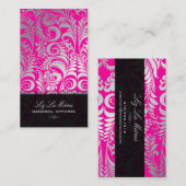 Carte De Visite PixDezines Bellissimo Vintage Damask (Devant / Derrière)