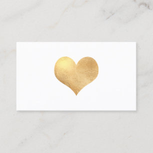 Carte De Visite PixDezines Big Heart à Faux Gold/DO-IT-YOURSELF ar