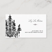 Carte De Visite PixDezines BLACK+WHTE CHANDELIERS/DO-IT-YOURSELF a (Dos)