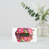 Carte De Visite PixDezines bouquet/aquarelle/floral (Debout devant)