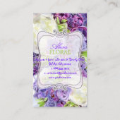 Carte De Visite PixDezines bouquet de mariée, fleuristes/do-it-you (Dos)